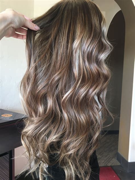 mushroom brown hair with blonde highlights